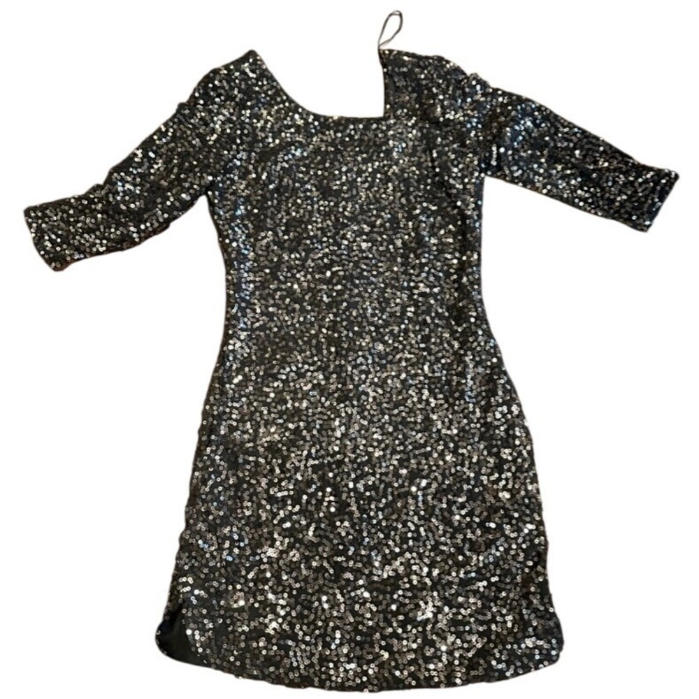 LC Lauren Conrad NWT LC Black Sequin Dress XS Party Evening Dress $80 MSRP